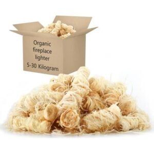 vidaXL — allume-feux laine de bois et paraffine 5 kg, 375 rouleaux
