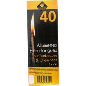Allumettes extra-longues 17 cm — boîte de 40