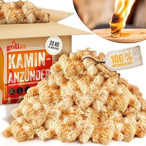 Grillas — allume-feux laine de bois 20 kg