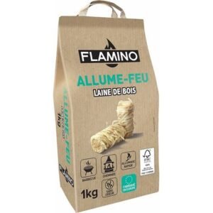Flamino — allume-feux laine de bois 1 kg