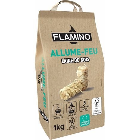 Flamino — allume-feux laine de bois 1 kg