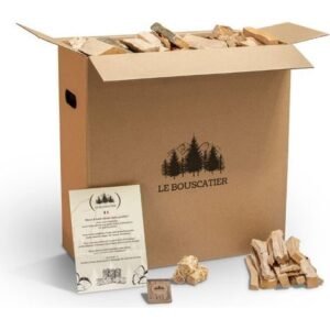 Le Bouscatier — bois d’allumage hêtre et chêne 12 kg
