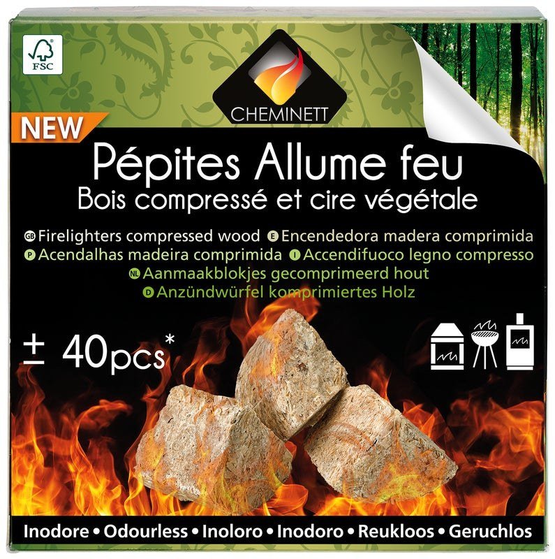 Allume-feu Pépite de laine de bois, Pyrofeu