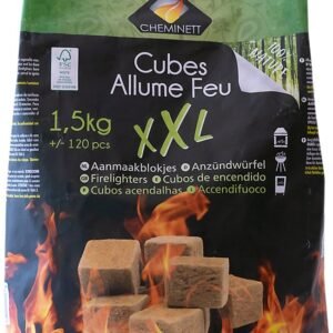 Allume-feu Pyrofeu XXL — sac de 1,5 kg, environ 120 cubes