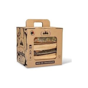 Bois de chauffage 25L – Feuillus chêne et hêtre – Longueur max 33 cm – Bois ultra sec pour cheminée, poêle, barbecue