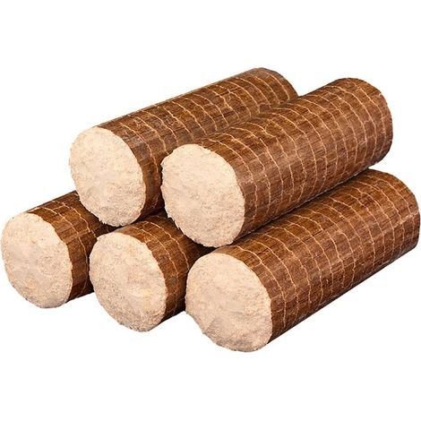 Bûches de bois compressé — carton d’environ 11 kg