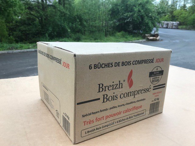 DHA bûches densifiées de jour — carton de 12 kg