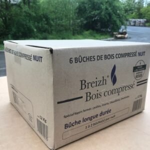DHA bûches densifiées de nuit — 10 cartons de 12 kg