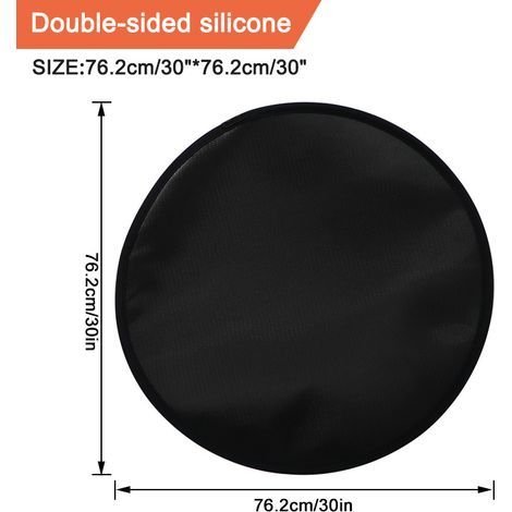 Dpzo – Plaque de protection de sol sous le poêle – Silicone dur 7 mm