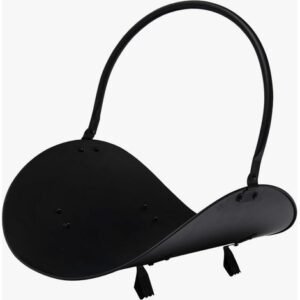 Werka Pro – Panier à bûches en acier noir 48cm – Dimensions 48x38,5x42cm