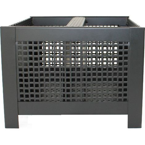 Panier à pellets carré 240mm – Pour bois dur – Dimensions 240x180x240mm