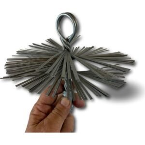 Hérisson acier rond Embout acier fileté Ramonage conduits non gainés - Ø 180 mm - Hérisson acier