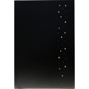 Plaque de protection murale déco étoiles acier isolant Delvar l.80 x H.100 cm Edilinox