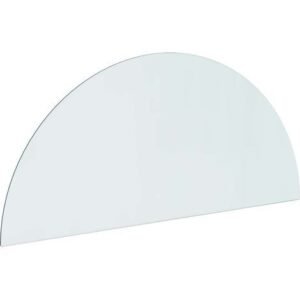 Plaque en verre de cheminée Transparent 1200 x 500 mm Verre vidaXL