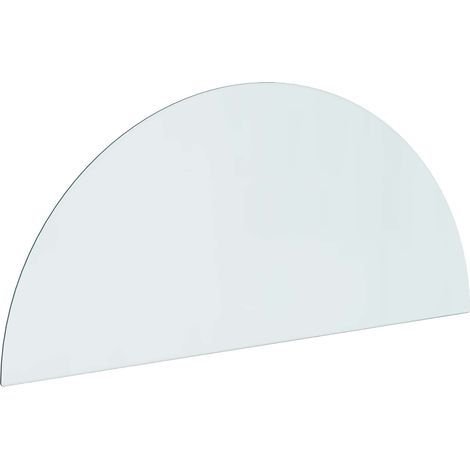 Plaque en verre de cheminée Transparent 1200 x 500 mm Verre vidaXL