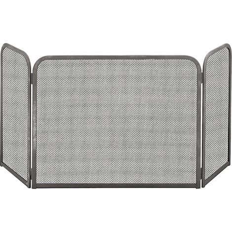 Pare-feu EDILINOX Tornar anthracite 3 volets 105 × 48 cm
