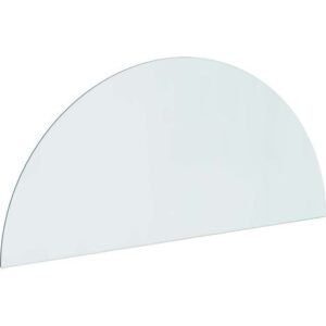 Plaque de sol pour cheminée en verre trempé transparent 1200 x 500 mm, jusqu’à 250 kg - PANGIVO