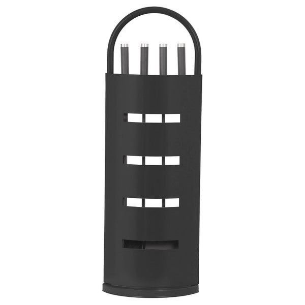 Serviteur acier noir LE MARQUIER Elaia, 4 accessoires