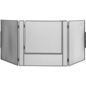 Le Marquier – Pare-feu cheminée acier peint 220x15x90 cm – 3 volets L70/L80/L70 cm
