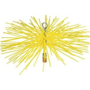 Hérisson nylon rond 150 mm – Brosse de ramonage pour espaces confinés – Conçu pour travaux de construction et aménagement extérieur