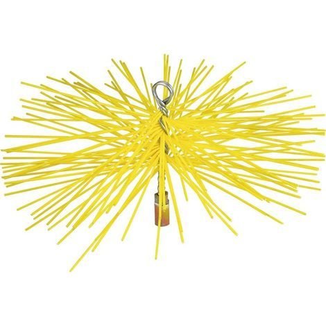 Hérisson nylon rond 150 mm – Brosse de ramonage pour espaces confinés – Conçu pour travaux de construction et aménagement extérieur