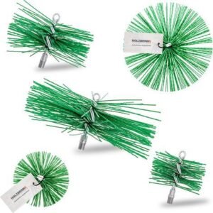 Hérisson de ramonage 150 mm – Brosse synthétique M12 pour nettoyage cheminée – Résistant aux acides