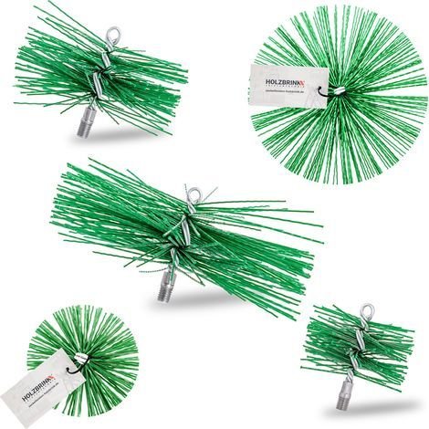 Hérisson de ramonage 150 mm – Brosse synthétique M12 pour nettoyage cheminée – Résistant aux acides
