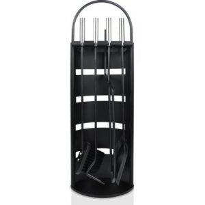 AUFUN ensemble de cheminée en acier inoxydable 5 pièces ensemble d'accessoires