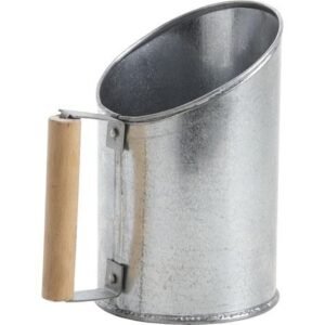 Pelle à pellet en zinc pour granulés – Construction durable et ergonomique – Nettoyage précis des cendres