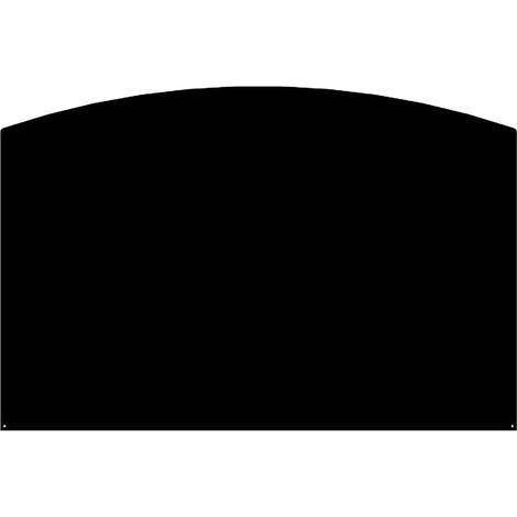 Le Marquier – Plaque de sol demi-ronde noire 80x120 cm – Acier peint