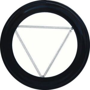 Rosace de couleur noire pour poêle 120 mm.