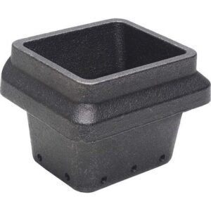 Fonderia Bongiovanni – Brûleur à creuset en fonte pour poêle à granulés – Dimensions 11,3x9,3x8,1 cm
