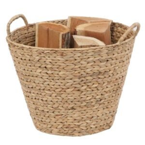Panier à bûches naturel LEMARQUIER Pipa l.44 x H.34 cm