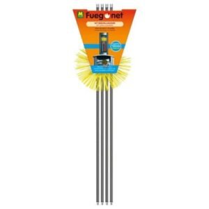 Kit de ramonage nylon Ø15cm – 4 tiges polypropylène 1400mm – Nettoyage conduits acier inoxydable et céramique