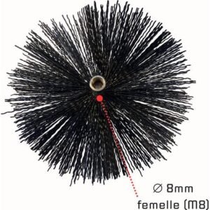 SHAFFER PRO - Brosse de ramonage poêles pellet/bois - hérisson ramonage Ø180