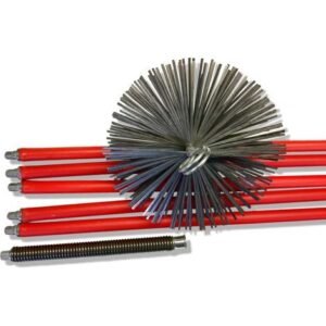 Kibros – Kit de ramonage pro conduits non gainés – Hérisson acier plat Ø 200 mm