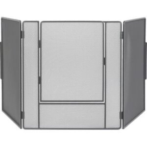 Le Marquier – Pare-feu cheminée acier peint 220x75cm – 3 volets L70/L80cm