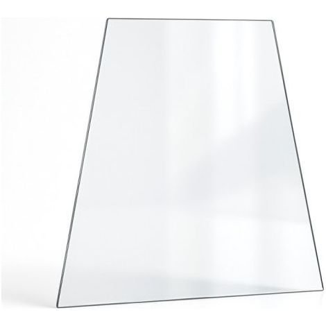 Vitre Invicta ARATOS - Verre Trapèze isocèle pour poêle à bois - 370 / 325 x 429 x 4 mm (L1/L2 x H1) - 4 mm