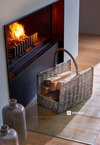 Range-bûche gris DIXNEUF 005.1159 l.53 x H.57 cm