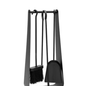 Serviteur TRIVIO acier noir FIRE 002.20252n, 3 accessoires