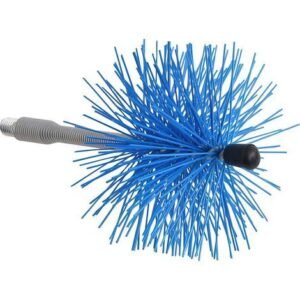 Wolfpack – Hérisson de ramonage nylon 120 mm – Axe flexible pour conduits coudés