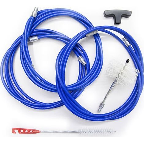 MBM – Kit de ramonage professionnel 9 m – Brosse articulée pour poêle à pellets