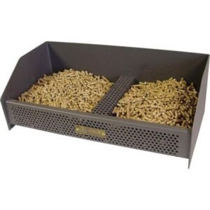 Panier métallique pour brûleur à granulés 49 x 25 x 17 cm – Combustion efficace – Ventilation optimale