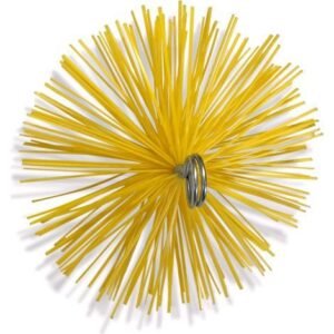 Kibros – Hérisson synthétique pour ramonage – Embout acier fileté M12 x 1,75mm