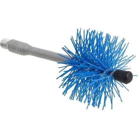 Wolfpack – Hérisson de ramonage nylon axe flexible 80 mm – Conçu pour tuyaux coudés
