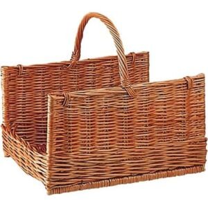 Panier à bûches AUBRY GASPARD PBU1292 osier buff 50 × 38 × 30 cm