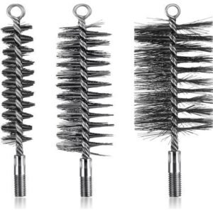 Ahlsen – Lot de 3 brosses de ramonage en fil d'acier – Diamètres 30/50/80 mm