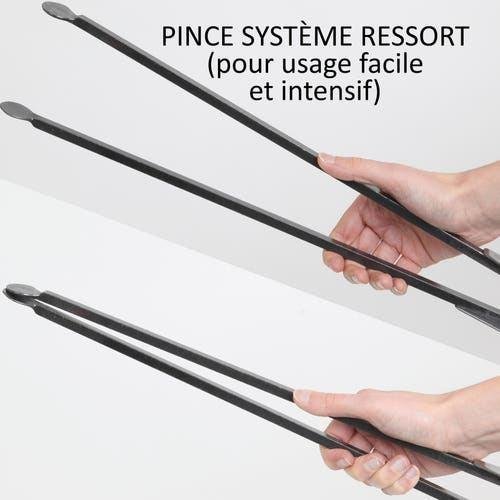 Serviteur acier noir LE MARQUIER Lauki, 4 accessoires