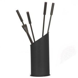 Serviteur acier noir LE MARQUIER Lauki, 4 accessoires