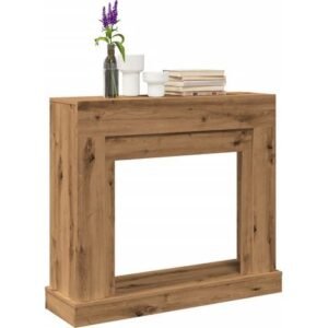 Vidaxl – Cadre de cheminée en bois d'ingénierie chêne artisanal 100x30x87,5cm – Résistant à l'humidité